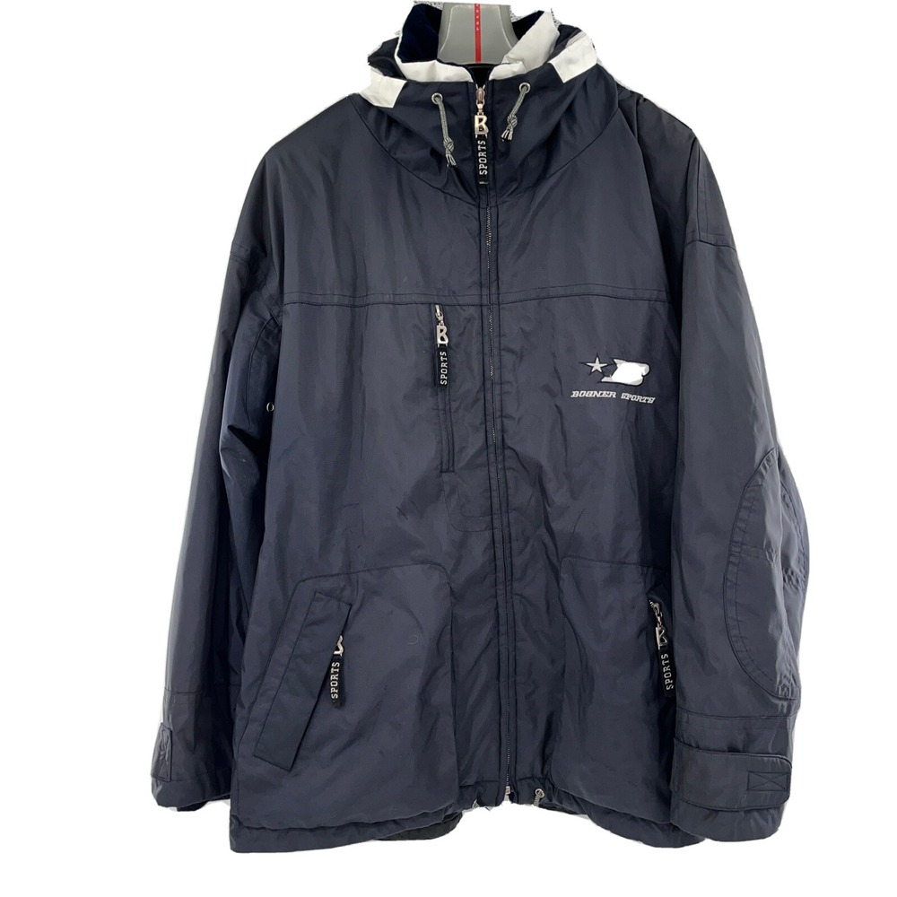 Bogner Sport Men's Ski Jacket‎ Black Size XL Size 44 Apres Ski Hood